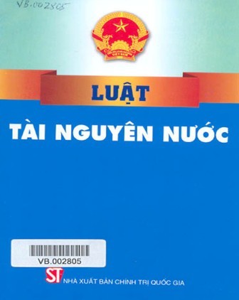 Luật tài nguyên nước số 17/2012?QH13