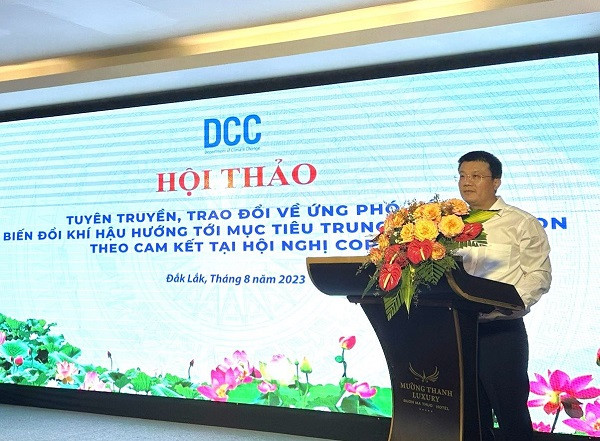 Tuyên truyền ứng phó biến đổi khí hậu hướng tới trung hòa các-bon